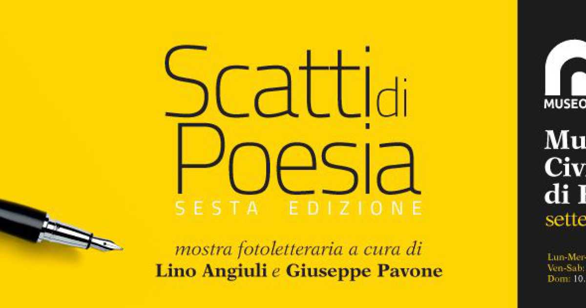 Bari, Museo Civico: torna la mostra fotoletteraria "Scatti di poesia"